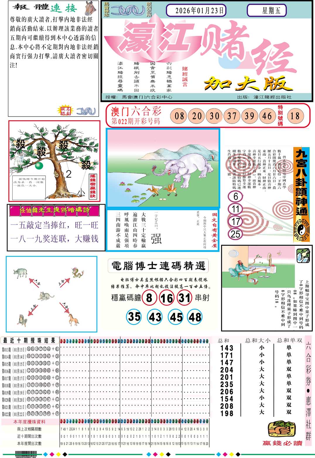 023期濠江赌经A加大版[图]
