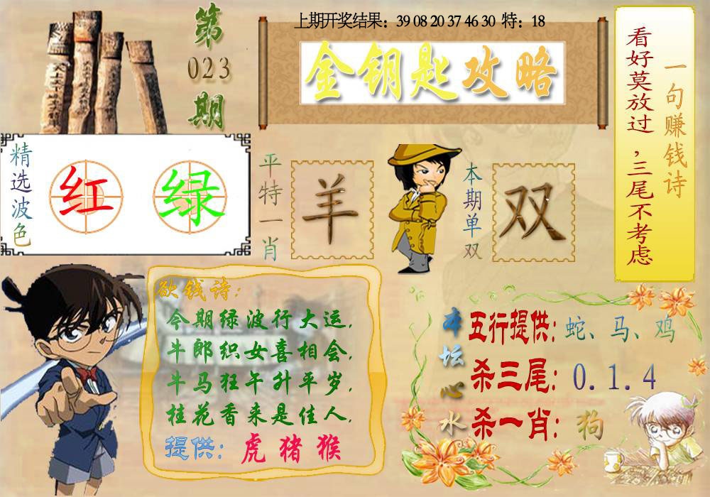 023期《金钥匙攻略》[图]