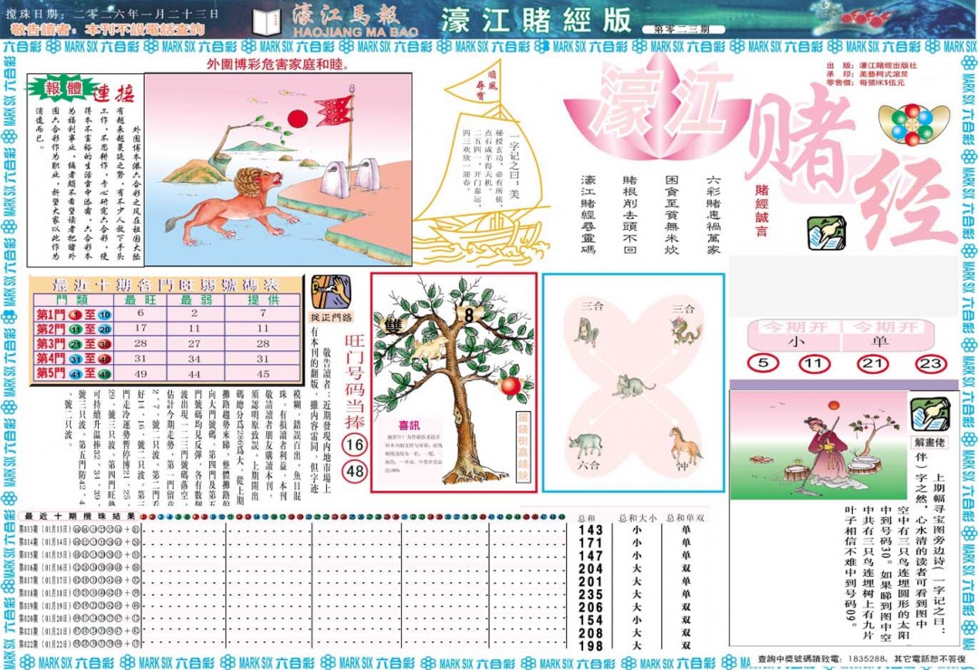 023期濠江赌经A[图]