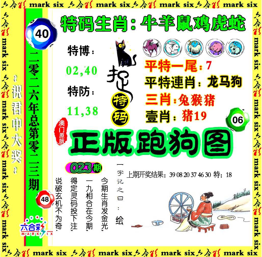 023期正版跑狗图[图]