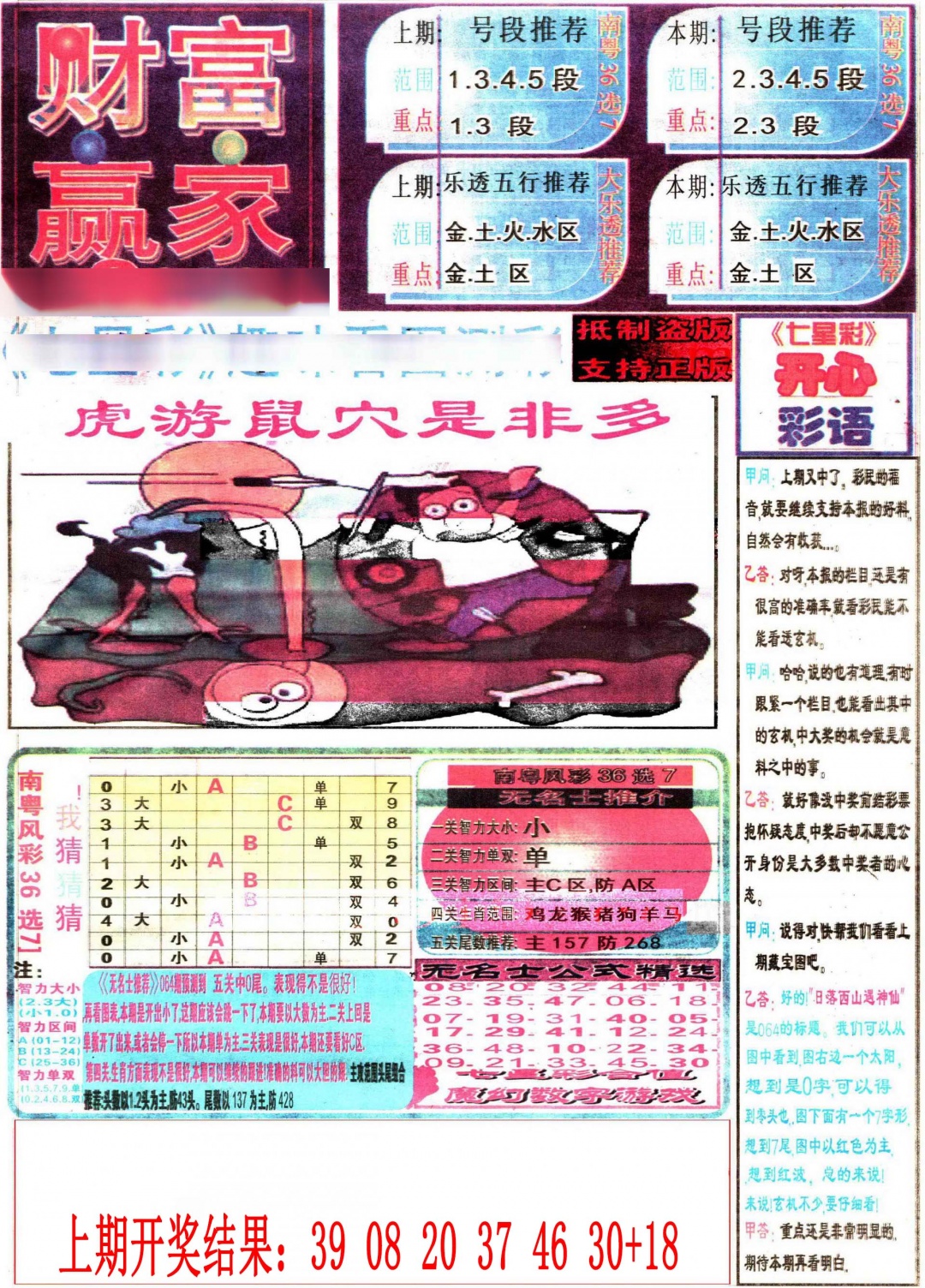 023期七星彩图(高清)[图]