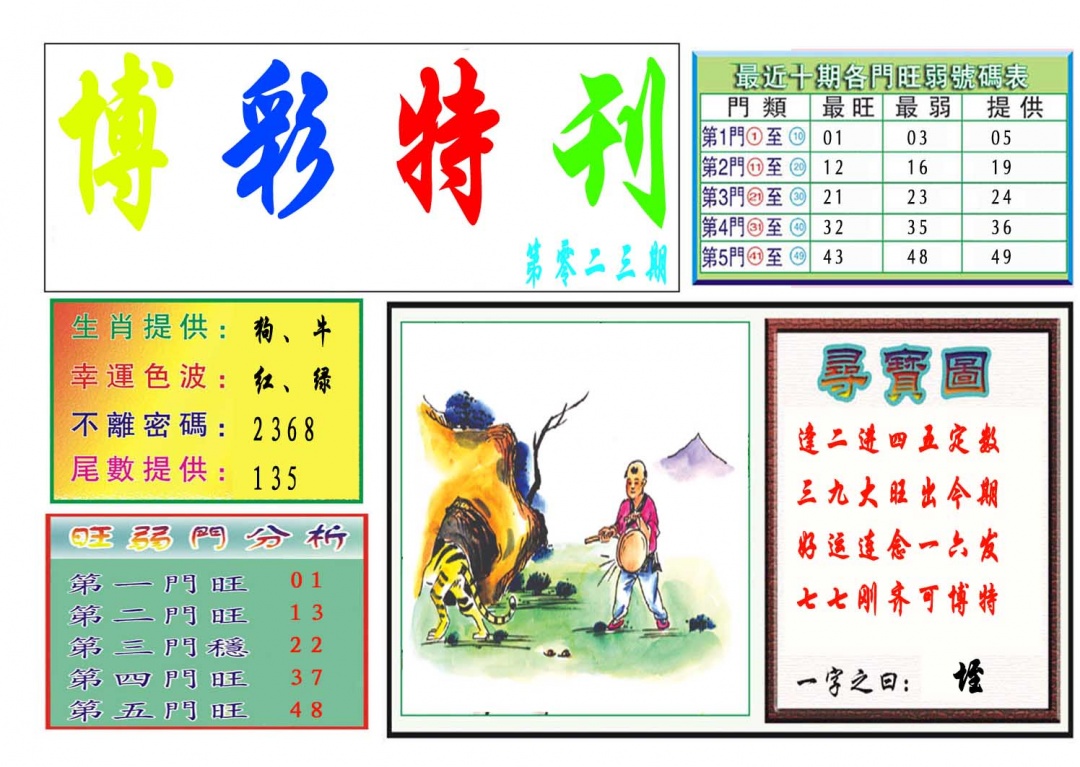 023期博彩特刊[图]