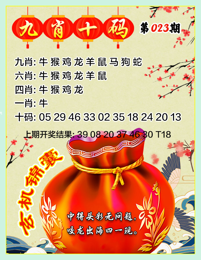 023期九肖十码[图]