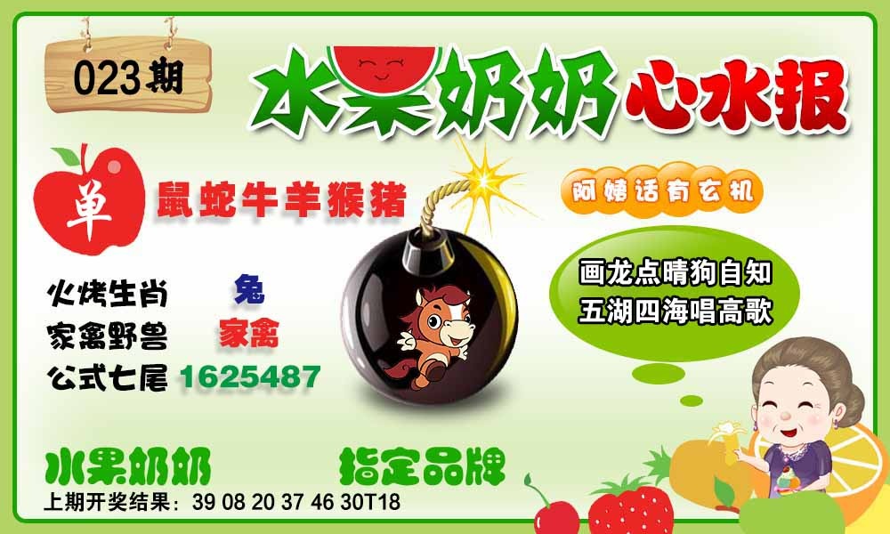 023期水果心水报[图]