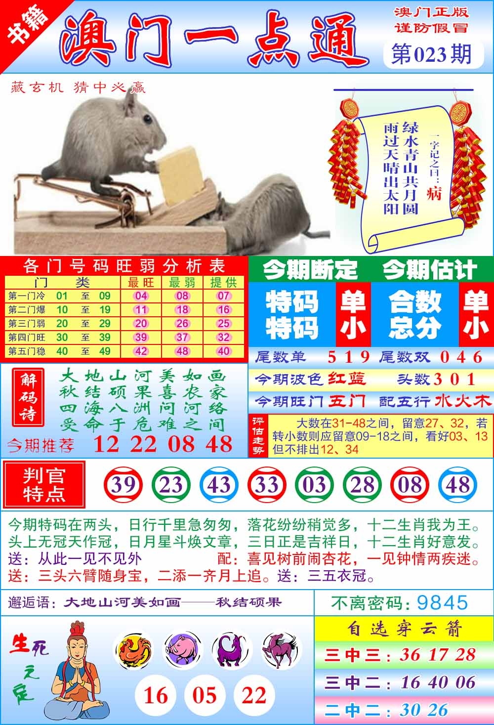 023期澳门一点通[图]
