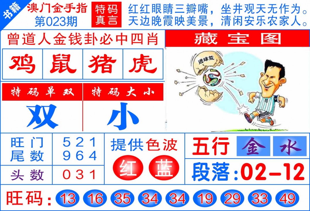 023期澳门金手指[图]