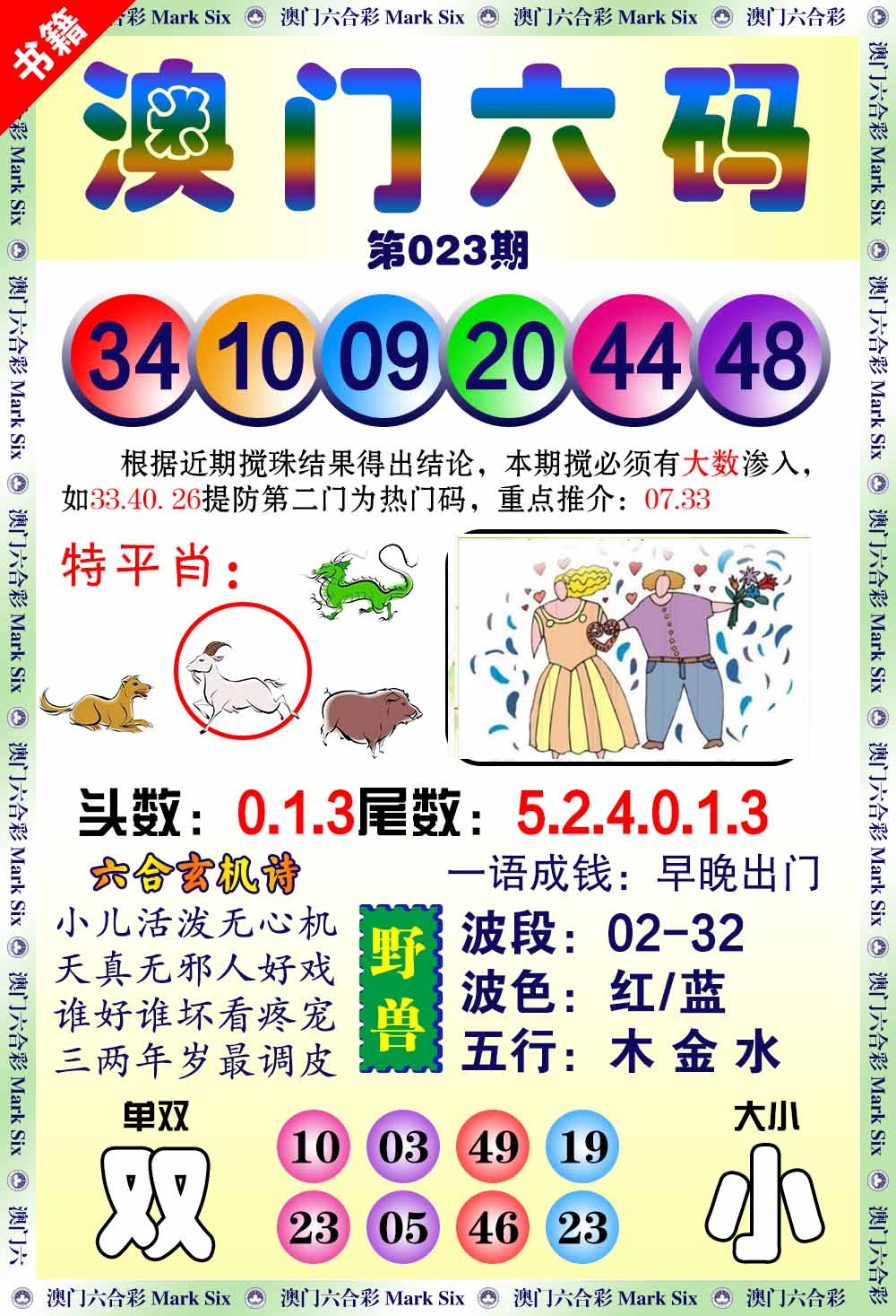 023期澳门望子成龙[图]