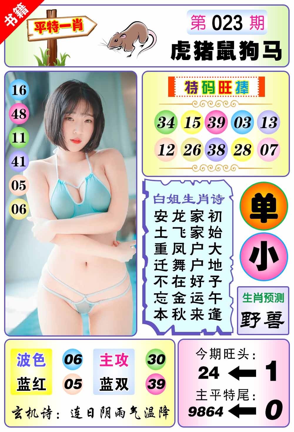 023期澳门梅花一肖[图]