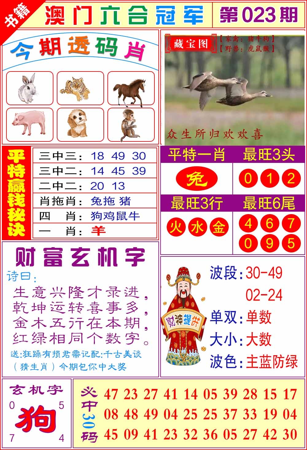 023期澳门六合冠军[图]