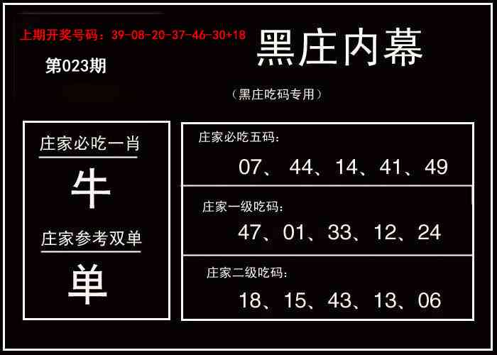 023期黑庄内幕[图]