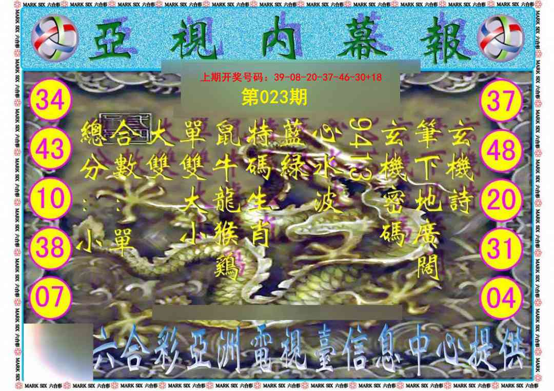 023期亚视内幕报[图]