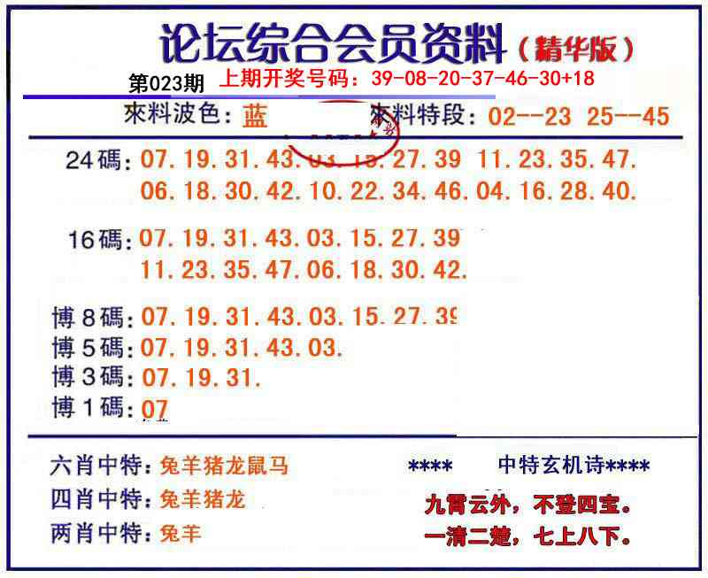 023期综合会员资料[图]
