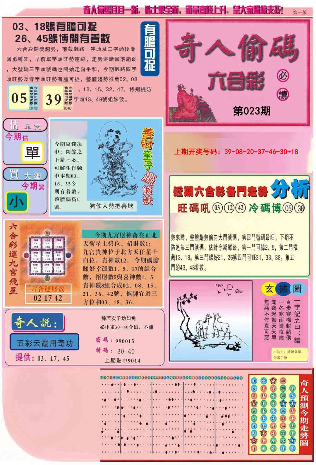 023期老奇人偷码A[图]