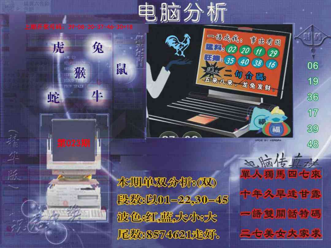 023期正版电脑分析贴士報[图]