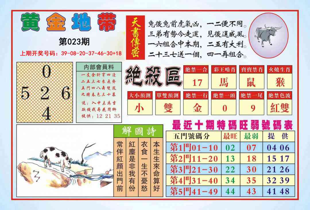 023期黄金地带[图]
