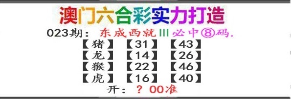 023期东成西就[图]