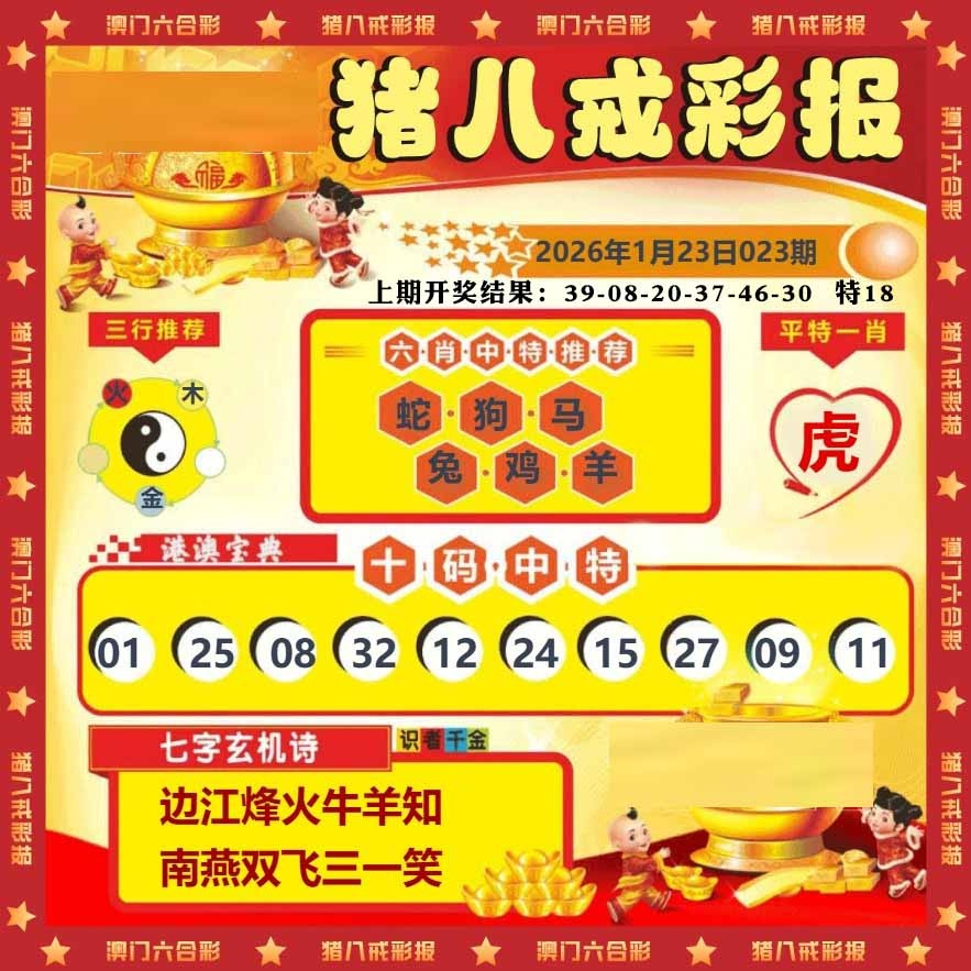 023期猪八戒彩报[图]